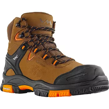 VM Footwear Arkansas safety boots S3, Brown/black/orange