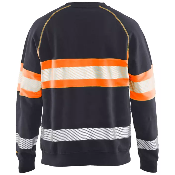 Blåkläder sweatshirt, Mellangrå/Hi-Vis Orange, large image number 1