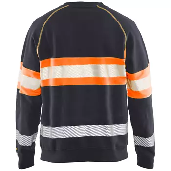 Blåkläder sweatshirt, Mellemgrå/Hi-Vis Orange