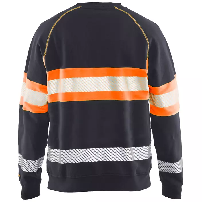 Blåkläder sweatshirt, Mellemgrå/Hi-Vis Orange, large image number 1