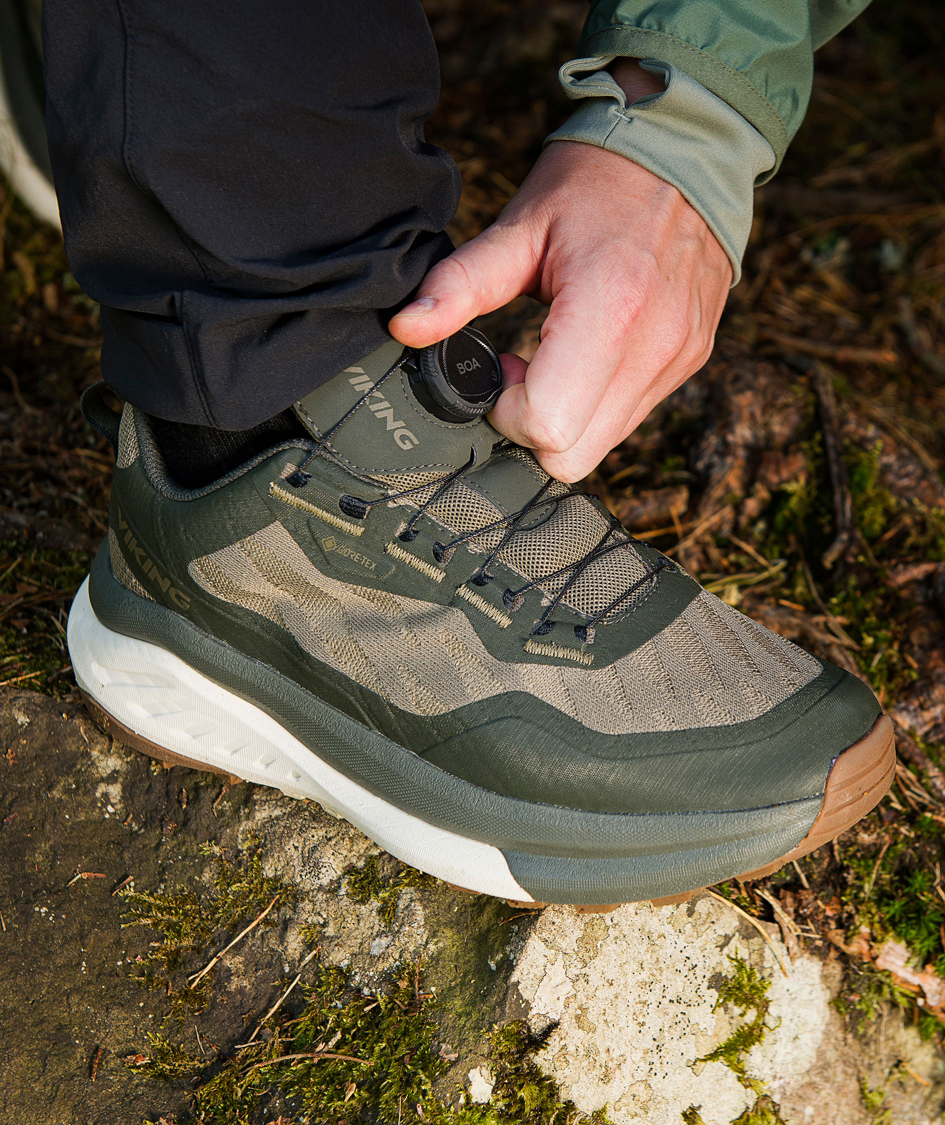 Viking Hike Low GTX BOA W women's hiking shoes, Huntinggreen, large image number 6