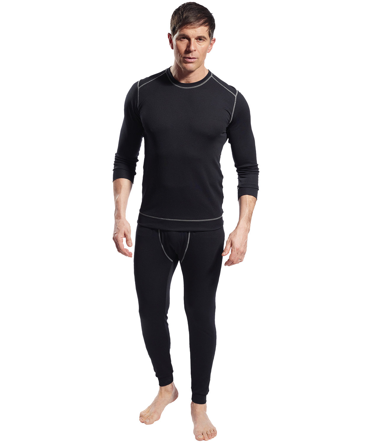 Portwest Base Pro thermal crewneck, Black, large image number 1