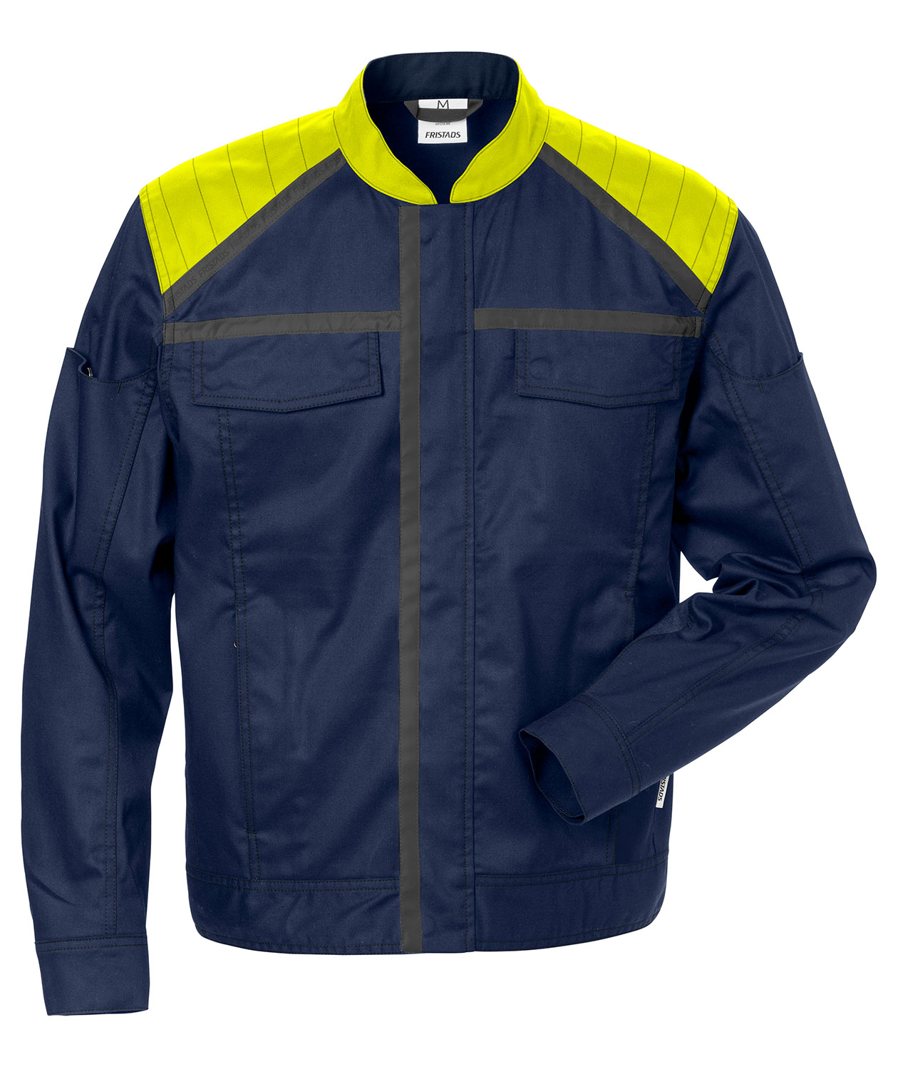 Fristads work jacket 4555, Marine/Hi-Vis yellow, large image number 0
