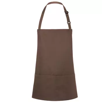 Karlowsky Basic bib apron with pockets, Light Brown