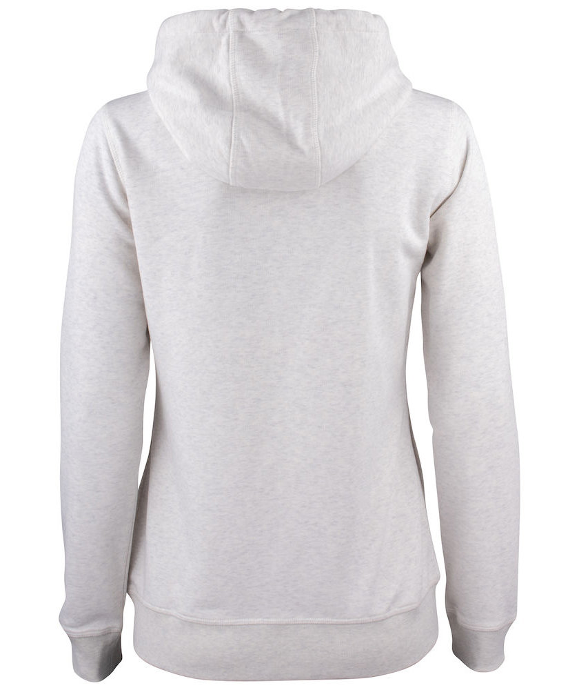 Clique Premium OC women's hoodie, Light grey mottled, large image number 3