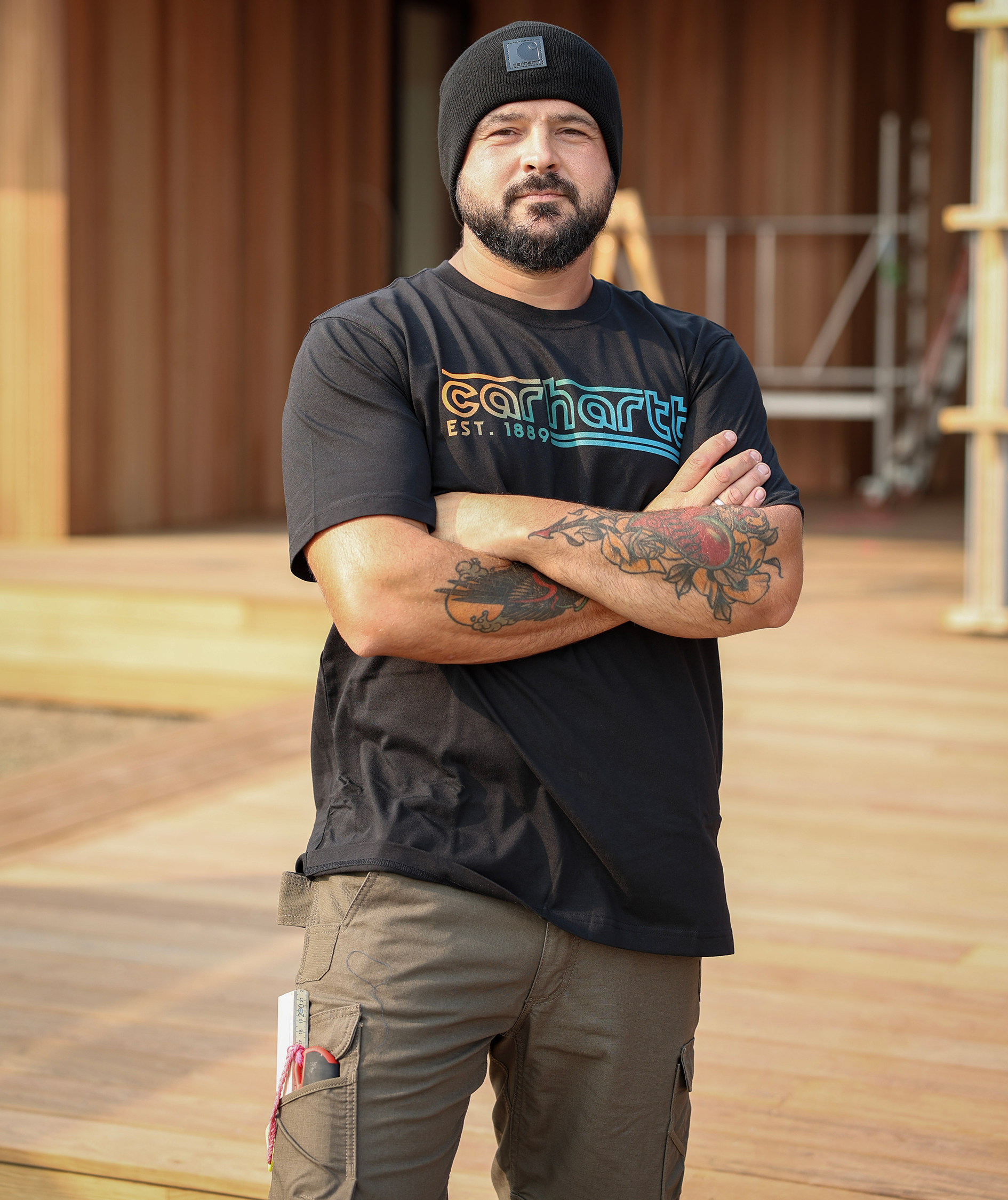 Carhartt Logo Graphic T-skjorte, Black, large image number 1