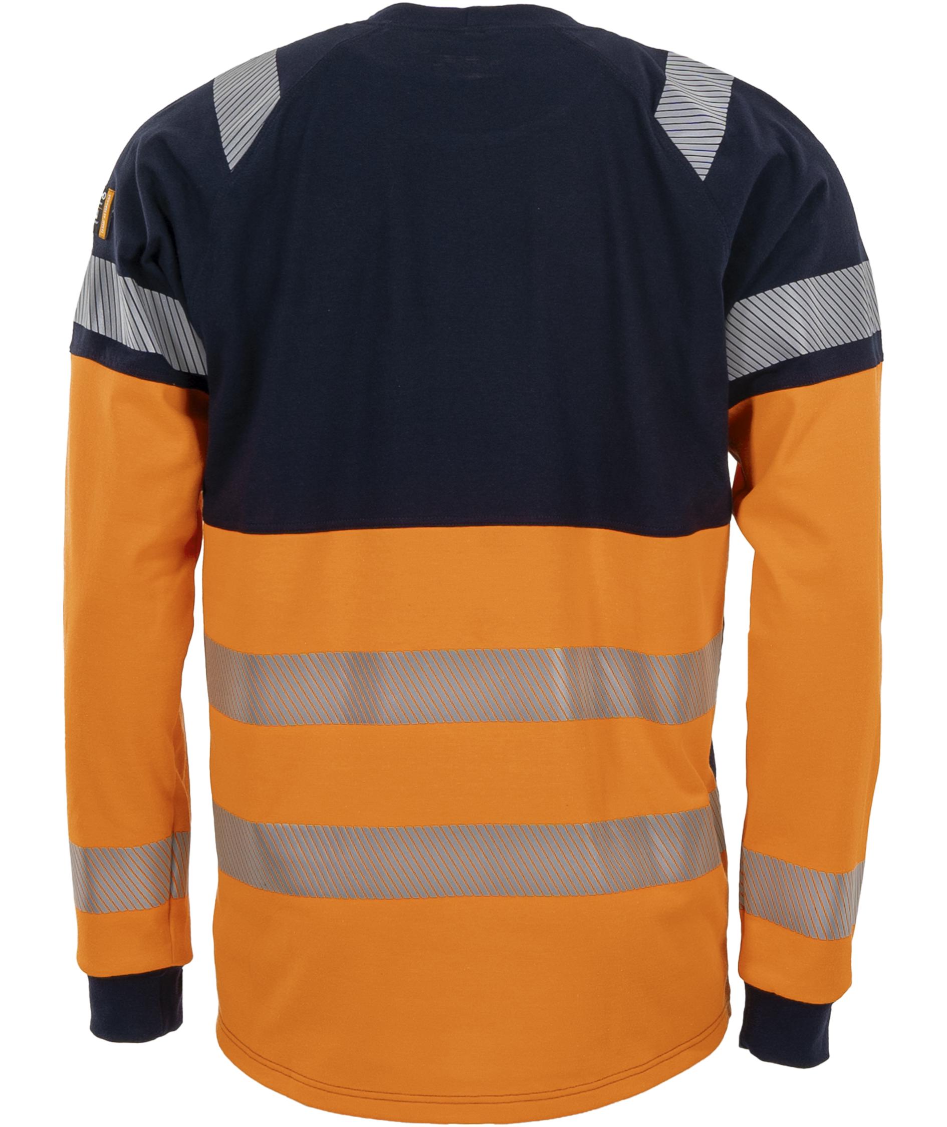 Tranemo FR lang&aelig;rmet T-shirt, Hi-Vis Orange/Marine