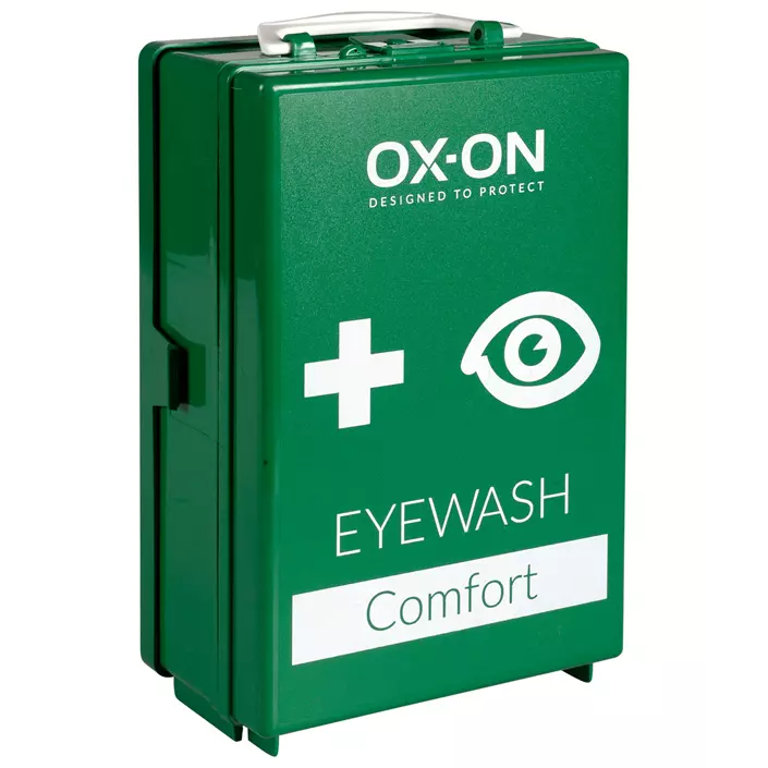 OX-ON Comfort station incl. 2 x 500 ml eyewash, Green, Green, large image number 1