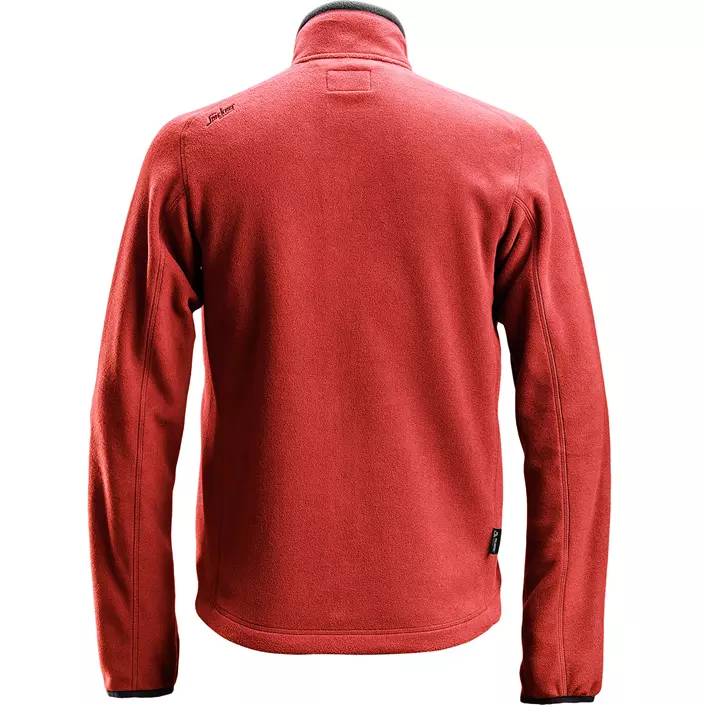 Snickers AllroundWork fleece jacket 8022, Chili red/black, large image number 1