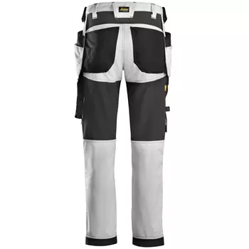 Snickers AllroundWork craftsman trousers 6241, White/Black