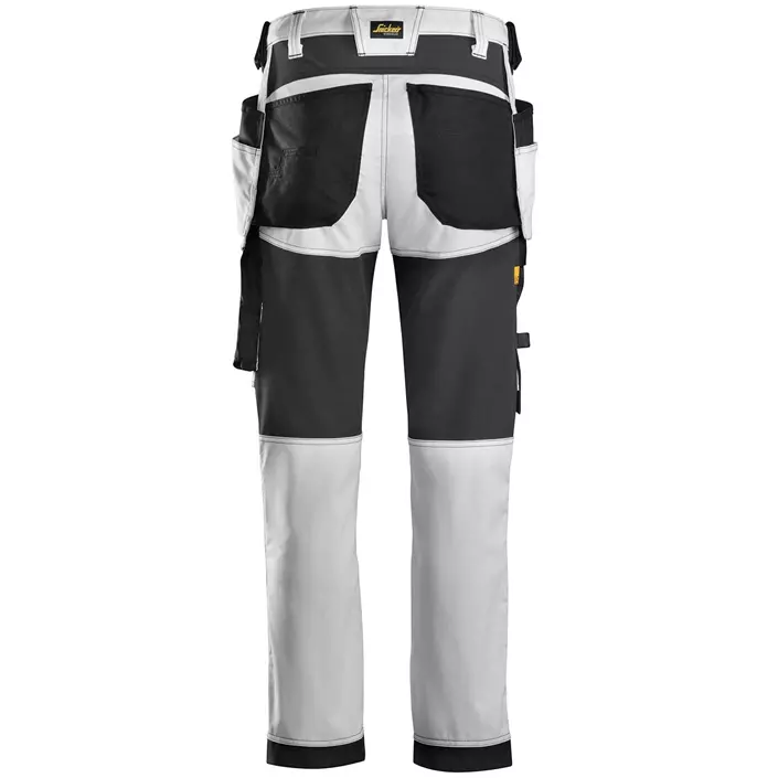 Snickers AllroundWork craftsman trousers 6241, White/Black, large image number 2