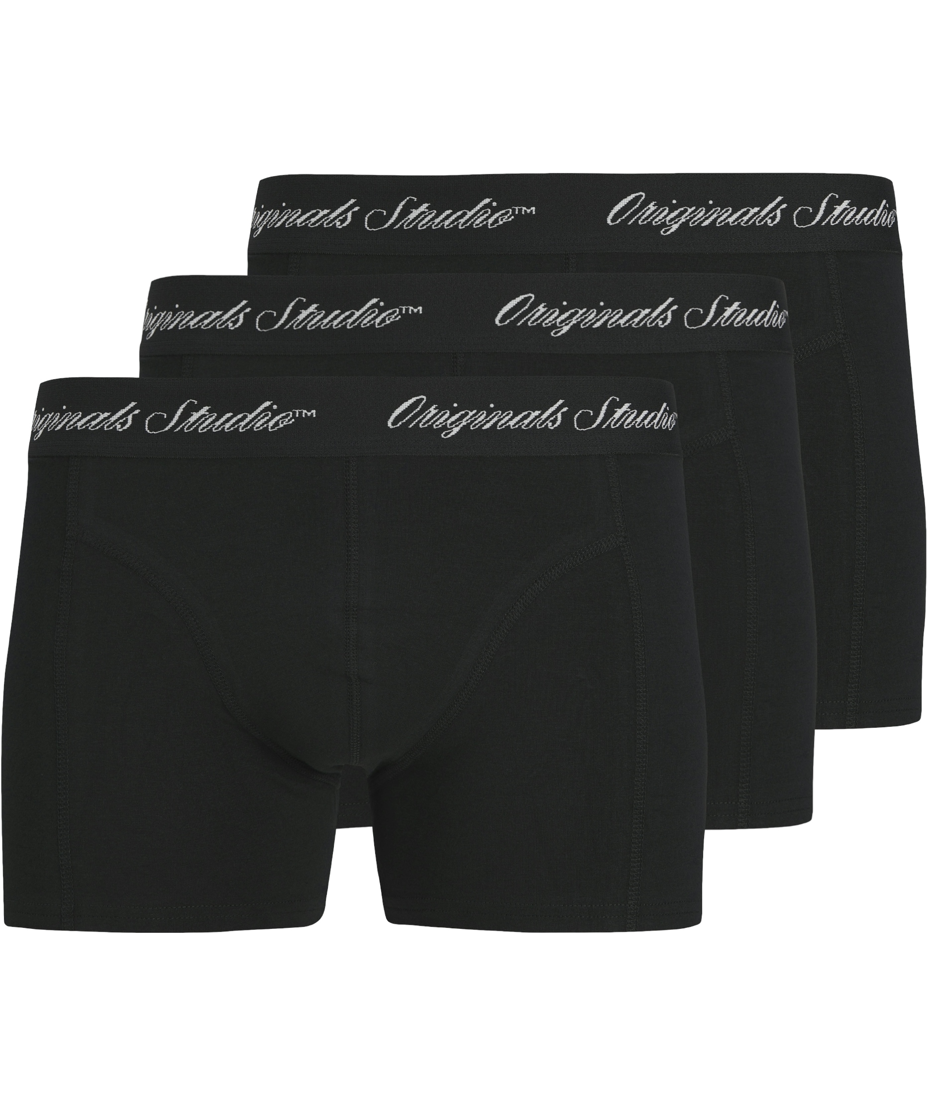 Jack & Jones JACNORREBRO SOLID 3-pack kalsonger, Black, Black, swatch