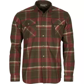 Pinewood Cornwall lumberjack shirt, Dark Green/Dark Copper