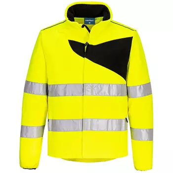 Portwest PW2 fleece jacket, Hi-vis Yellow/Black