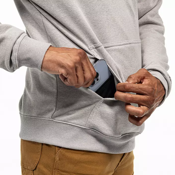 Carhartt Logo Graphic hættetrøje, Asphalt Heather, large image number 3