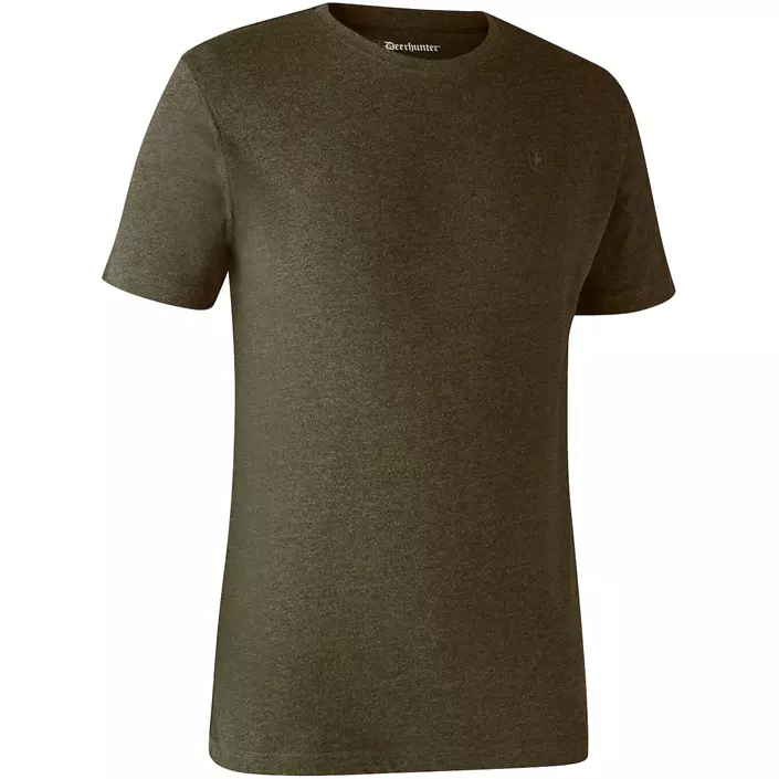 Deerhunter Basic 2-pack T-shirt, Adventure Green Melange, large image number 3
