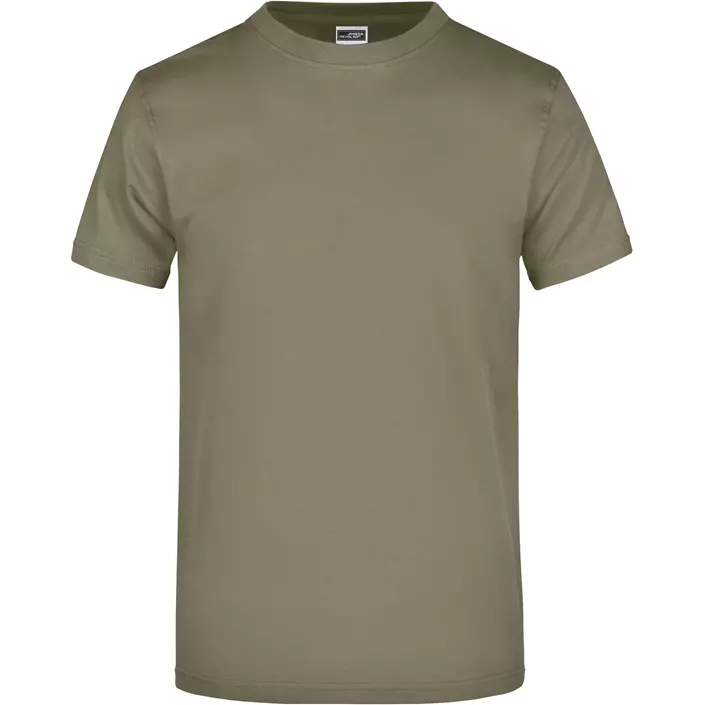 James & Nicholson T-shirt Round-T Heavy, Olive, large image number 0