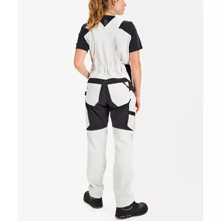 Engel Entire hängselbyxa full stretch dam, Bone White/Anthracite Grey, large image number 4