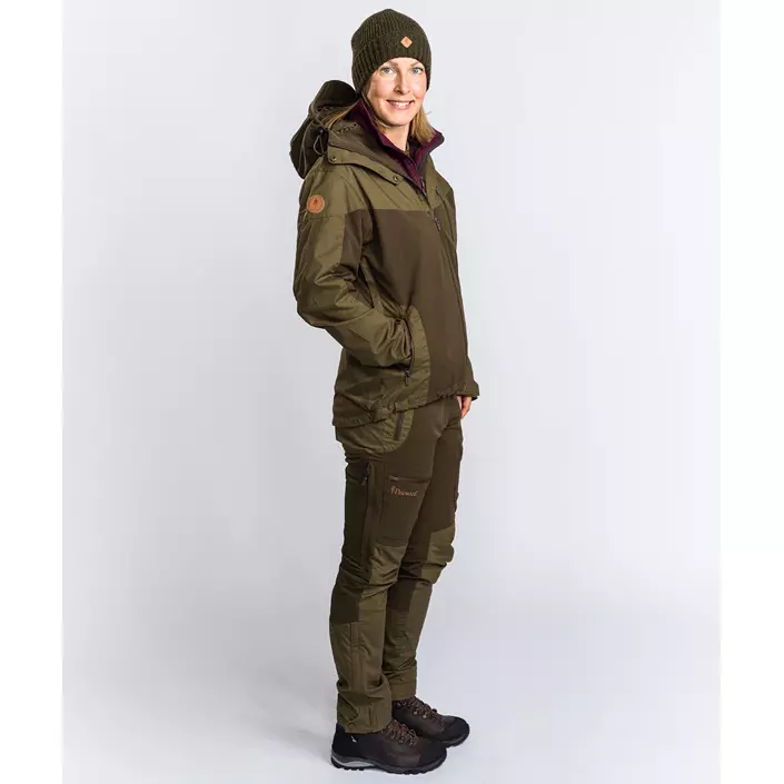 Pinewood Finnveden Hybrid Extreme damebukser, Dark Olive/Hunting Olive, large image number 4