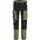 Snickers AllroundWork arbejdsbukser 6318 full stretch, Khaki Green/Black, Khaki Green/Black, swatch