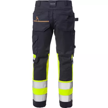 Fristads Flamestat craftsman trousers 2163, Hi-vis Yellow/Marine