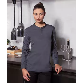 Karlowsky Performance women's long-sleeved Polo shirt, Anthracite