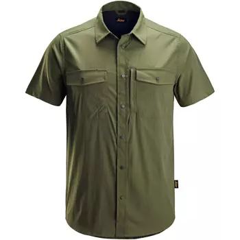 Snickers LiteWork kortärmad skjorta 8520, Khaki Green