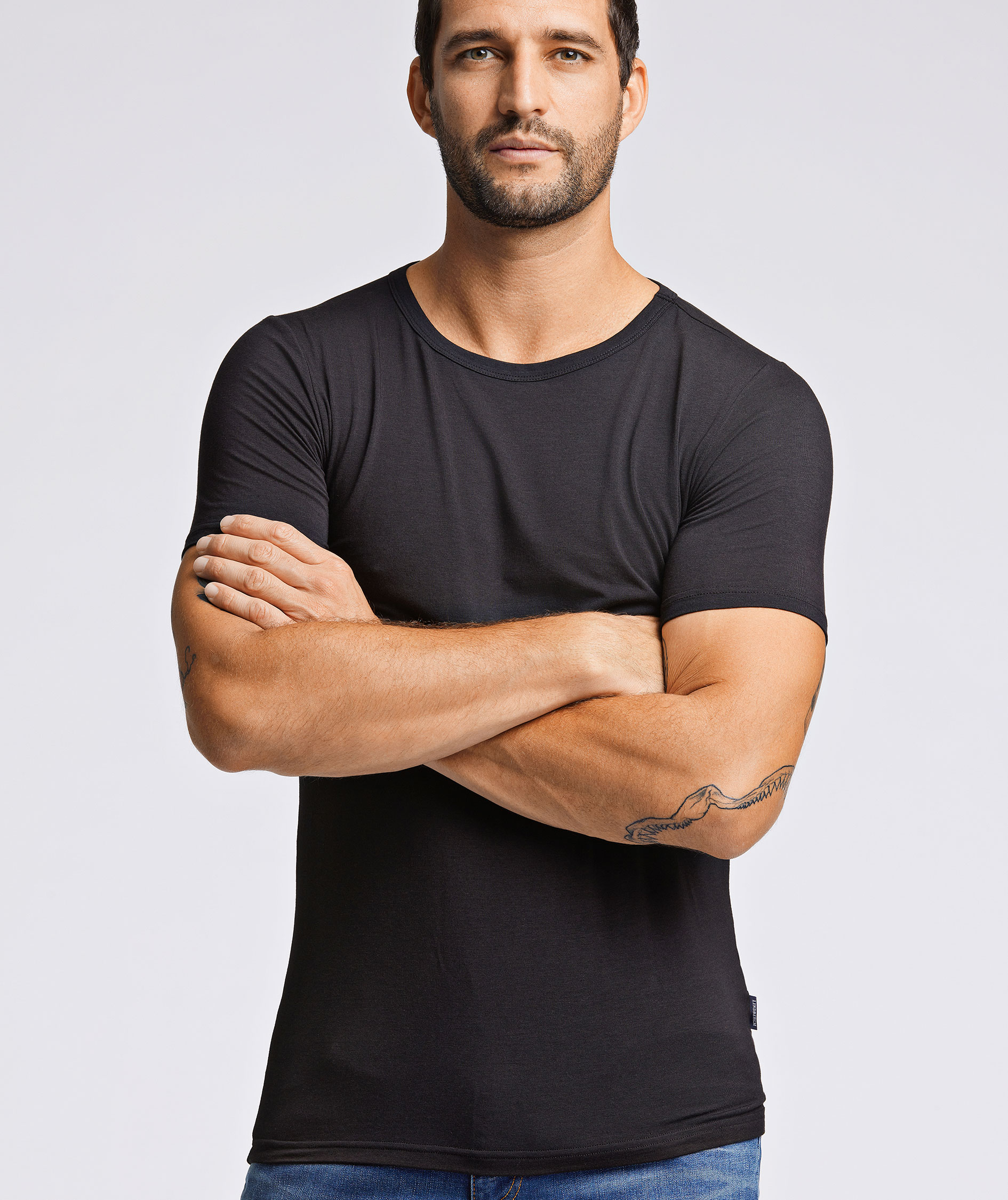 Lindbergh Basic 2-pack T-shirt, Black, large image number 6