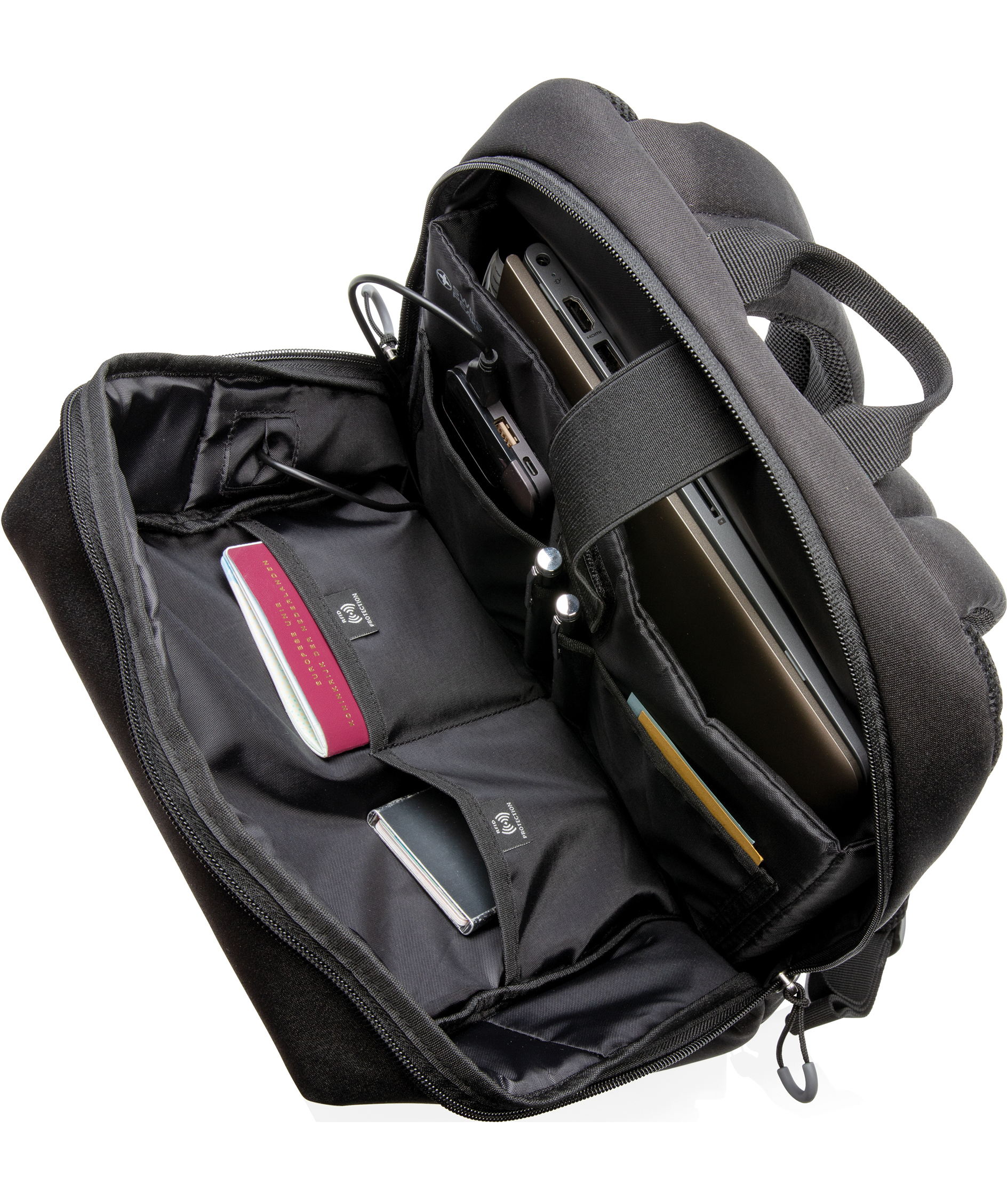 Swiss Peak 15,6" laptop taske 12 L, Sort, Sort, large image number 7