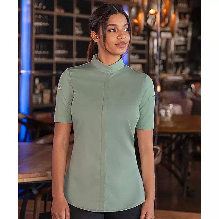 Karlowsky DIAMOND CUT® Avantgarde kortärmad kockjacka dam, Pastel Green, large image number 1