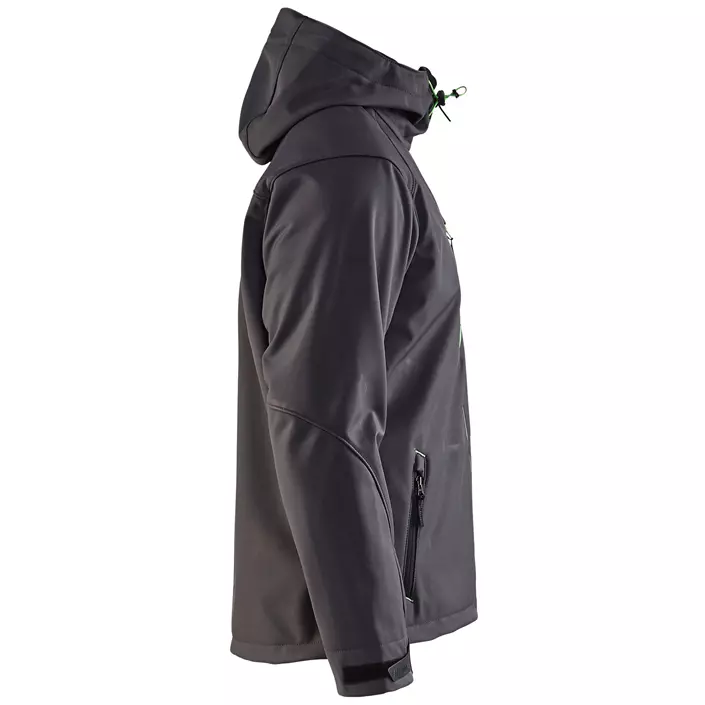 Blåkläder softshell jacket, Dark Grey/Green, large image number 2