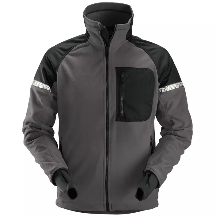 Snickers AllroundWork fleece jacket 8005, Steel Grey/Black, large image number 0