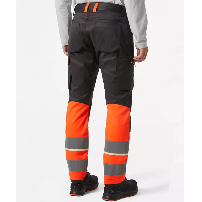 Helly Hansen UC-ME cargo trousers, Hi-Vis Red/Ebony, large image number 3
