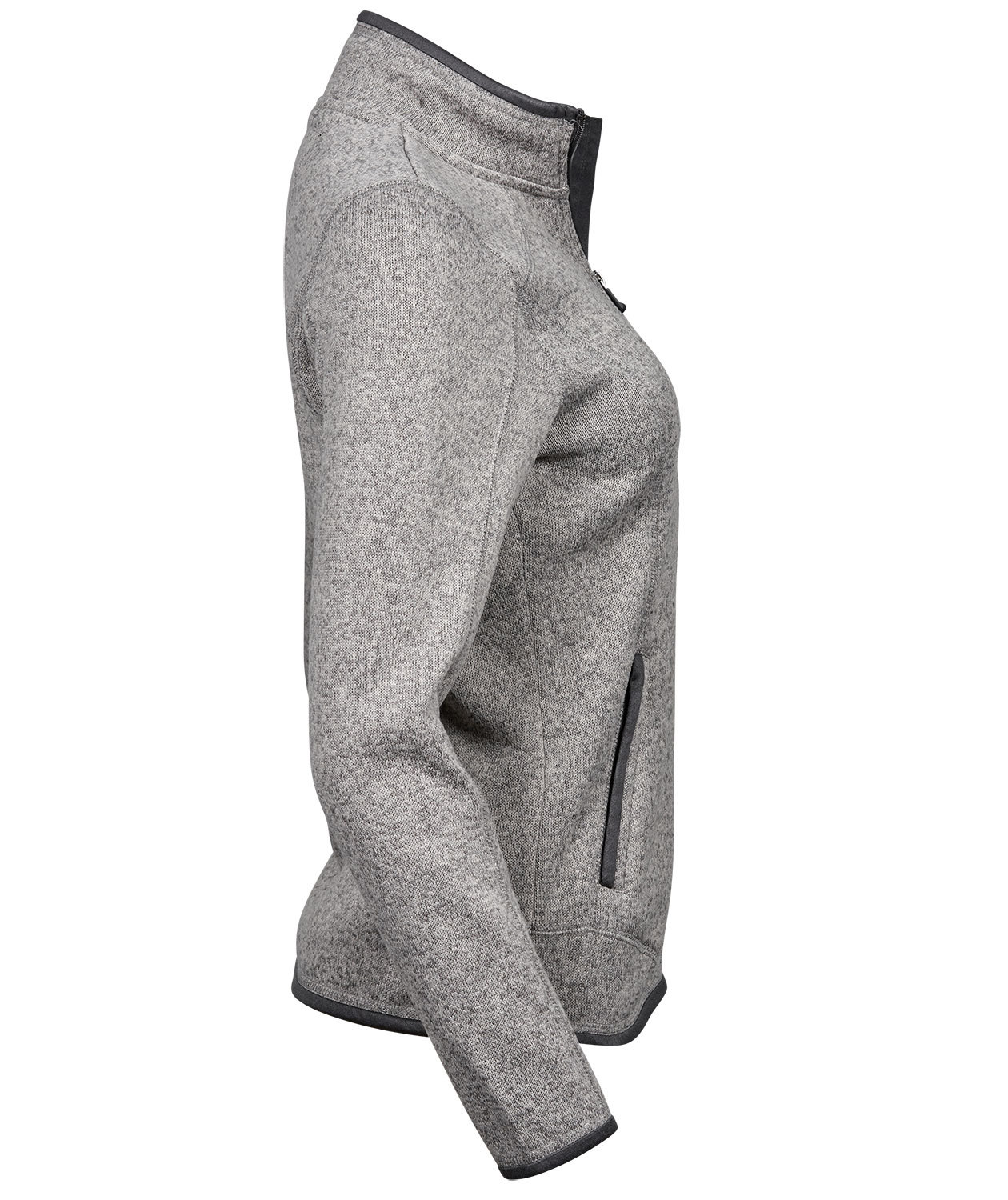 Tee Jays Aspen dame fleecejakke, Gr&aring;&nbsp;Melange, large image number 4