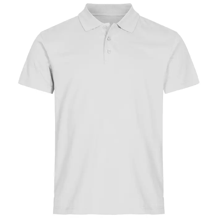 Clique Single Jersey polo T-skjorte, Hvit, large image number 0