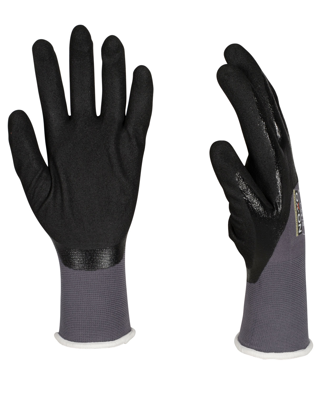 OX-ON Flexible Advanced 1903 arbeidshansker, Gr&aring;/Svart, large image number 2