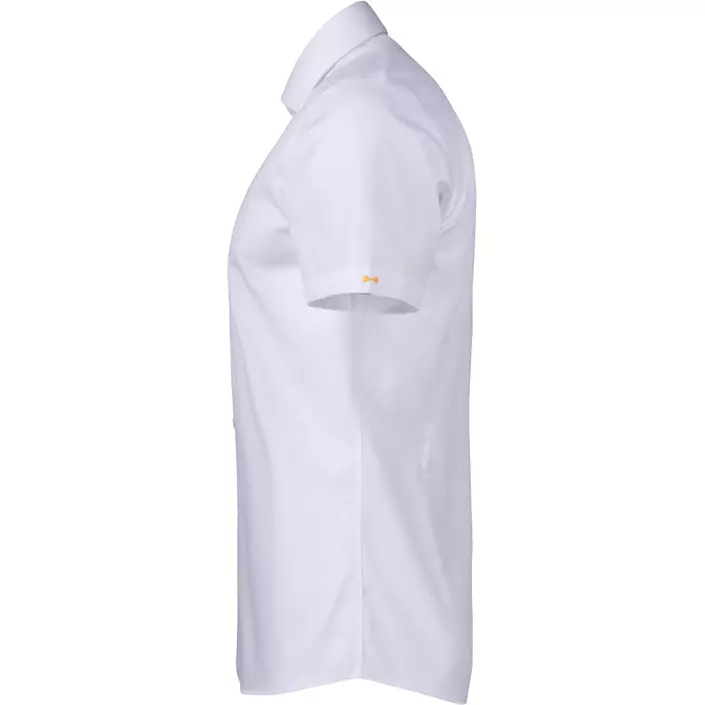 J. Harvest & Frost Twill Yellow Bow 50 Regular fit kortärmad skjorta, White, large image number 2