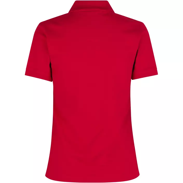 ID women's Pique Polo T-shirt with stretch, Red, large image number 1