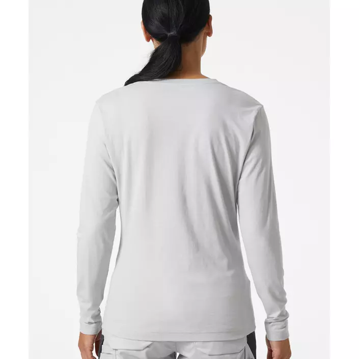 Helly Hansen Classic langermet T-skjorte dame, Grey fog, large image number 3