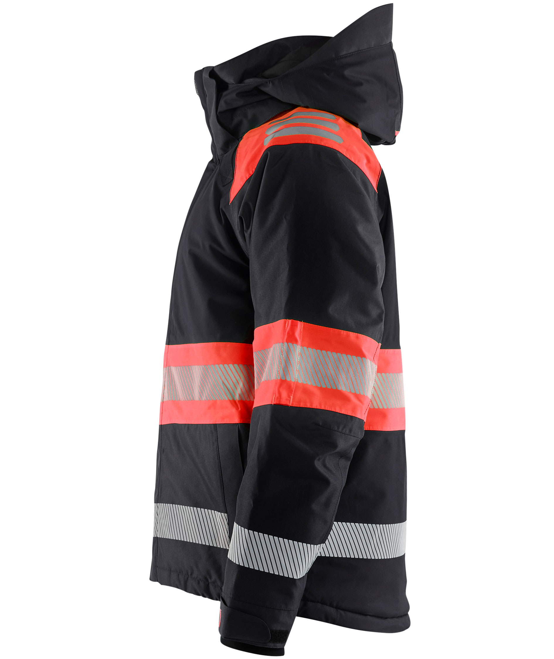 Bl&aring;kl&auml;der winter jacket, Black/Hi-Vis Red, Black/Hi-Vis Red, large image number 4