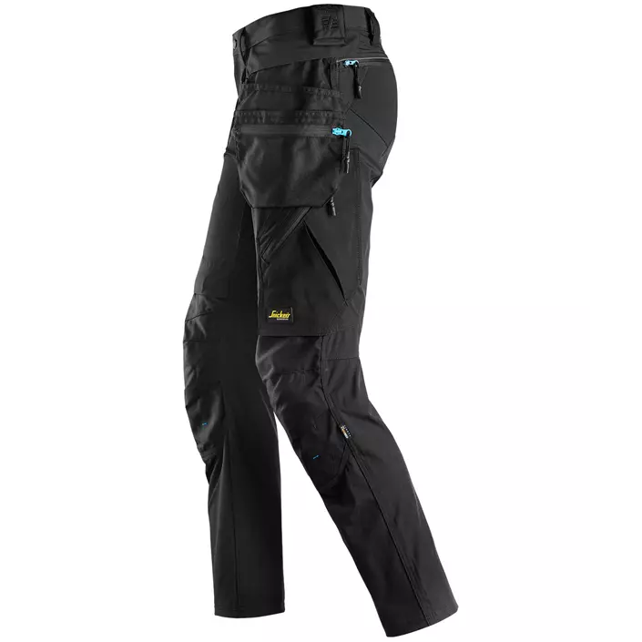 Snickers LiteWork craftsman trousers 6208 full stretch, Black, large image number 2