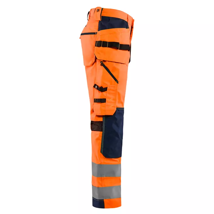 Blåkläder håndværkerbukser, Hi-vis Orange/Marine, large image number 1