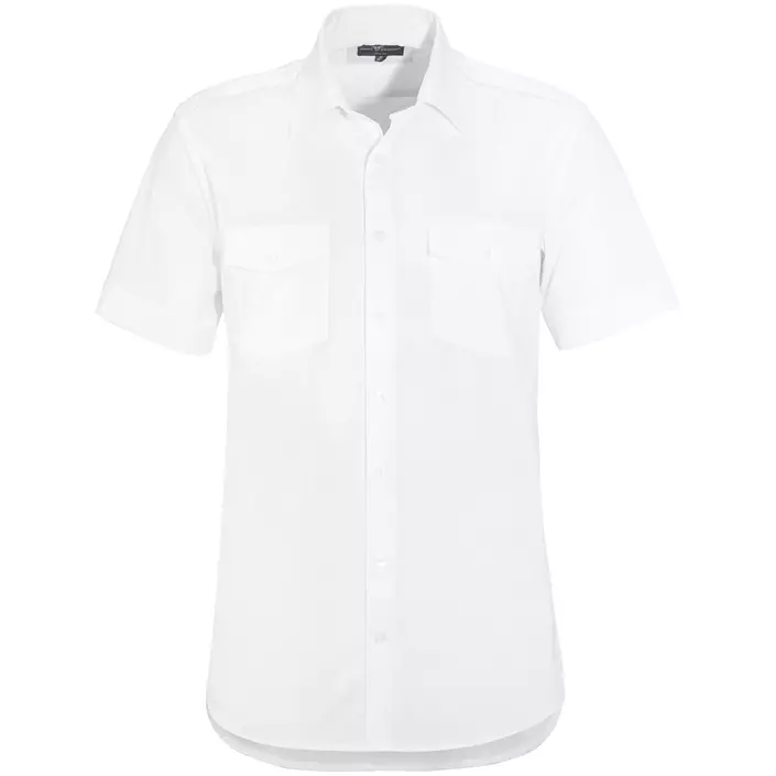 Derby of Sweden Maverick Slim Fit kurzärmlige Pilotenhemd, White, large image number 0