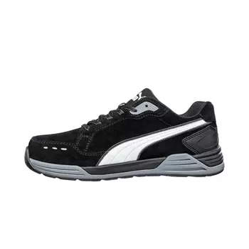 Puma Airtwist Black Red Low safety shoes S3, Black/White