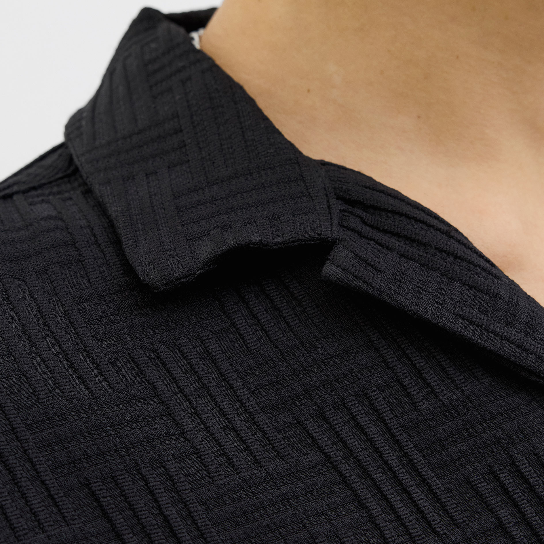 Jack & Jones JJEMATTEO RESORT kort&auml;rmad  skjorta, Black, large image number 3