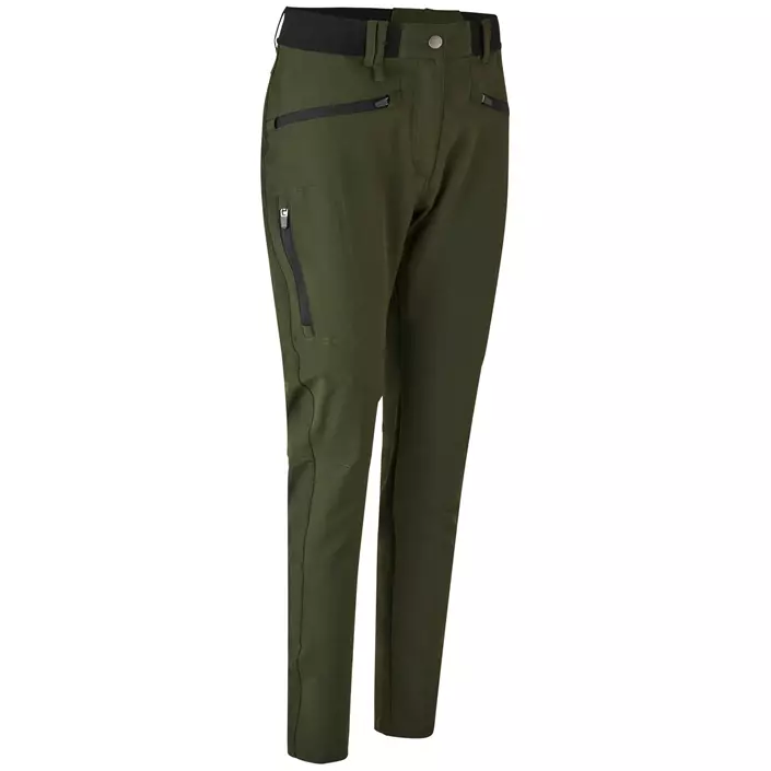 ID CORE women's stretch bukser, Olive Green, large image number 2