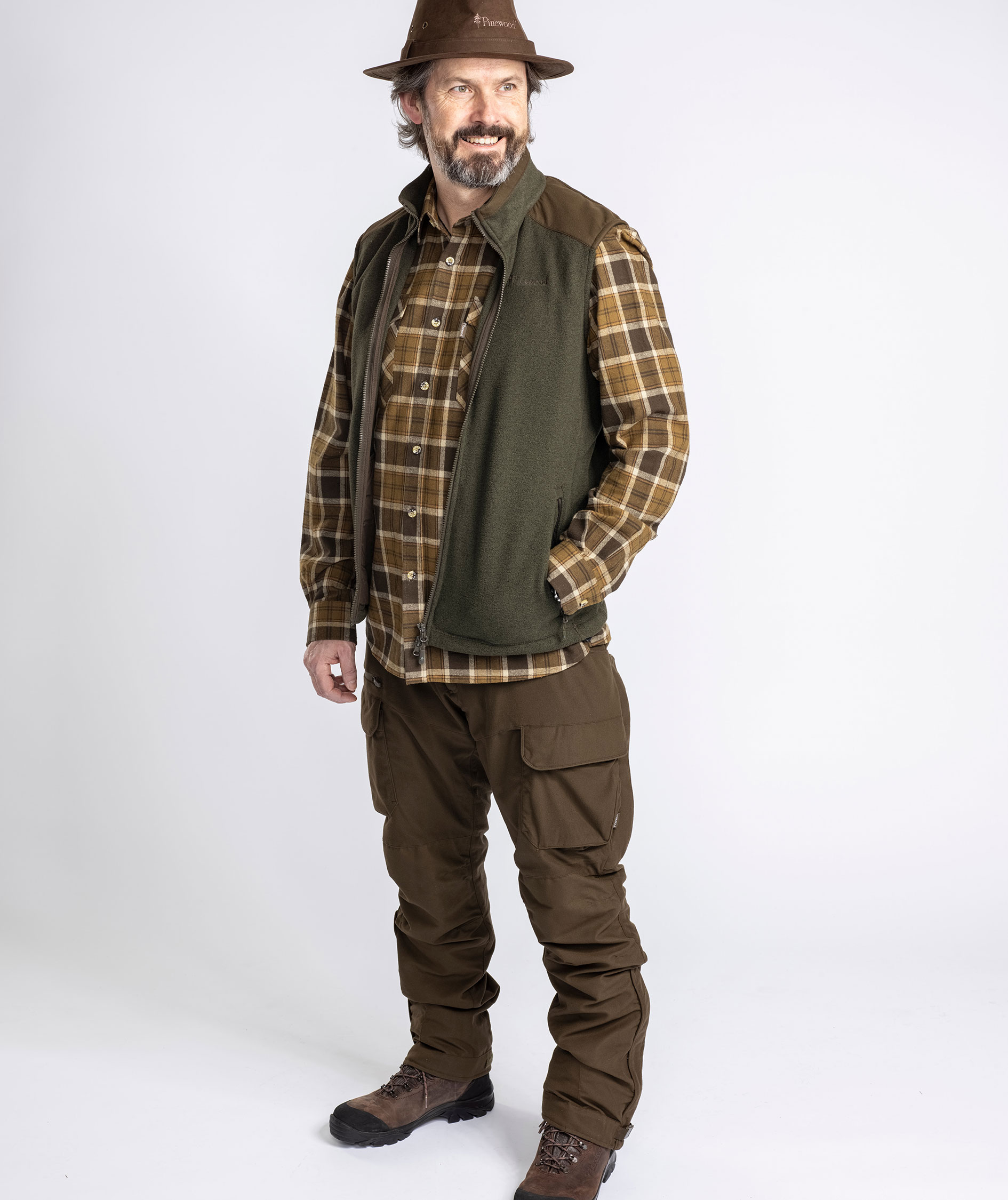 Pinewood&nbsp;Sm&aring;land Forest fleecevest, Hunting Green, large image number 3