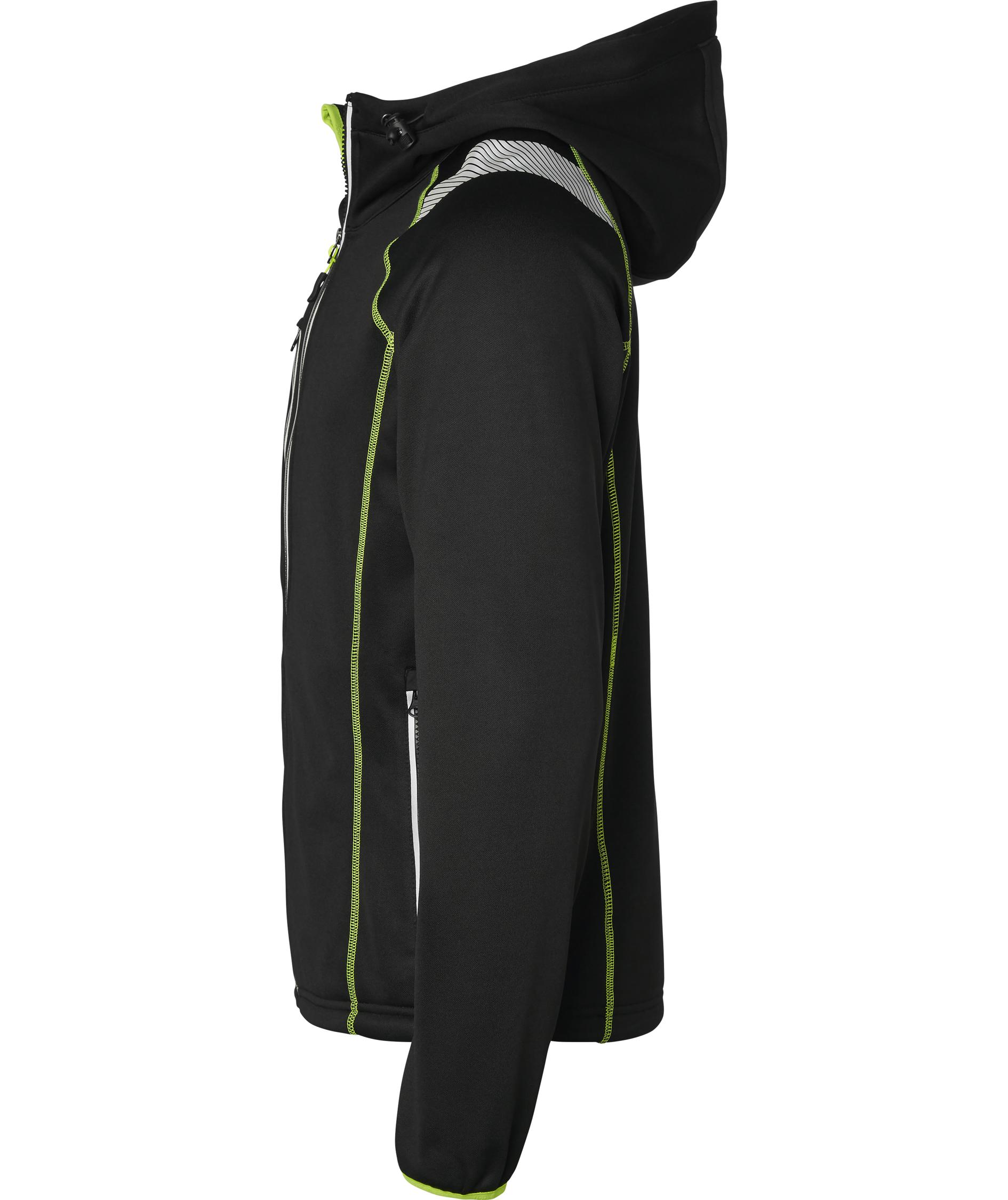 Top Swede h&aelig;ttetr&oslash;je med lynl&aring;s 353, Sort, large image number 3