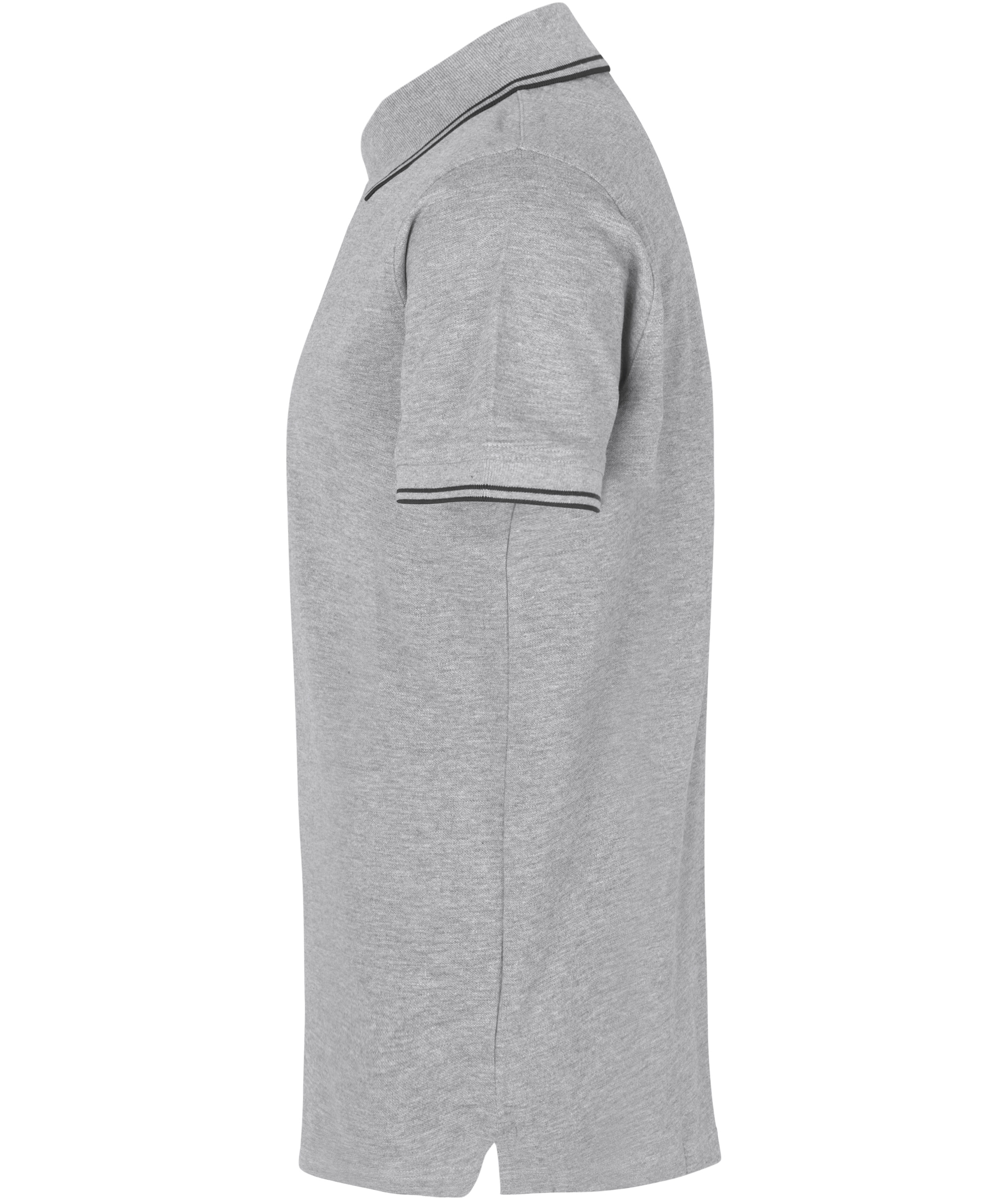 ID Stretch poloshirt with contrast, Grey Melange, large image number 2