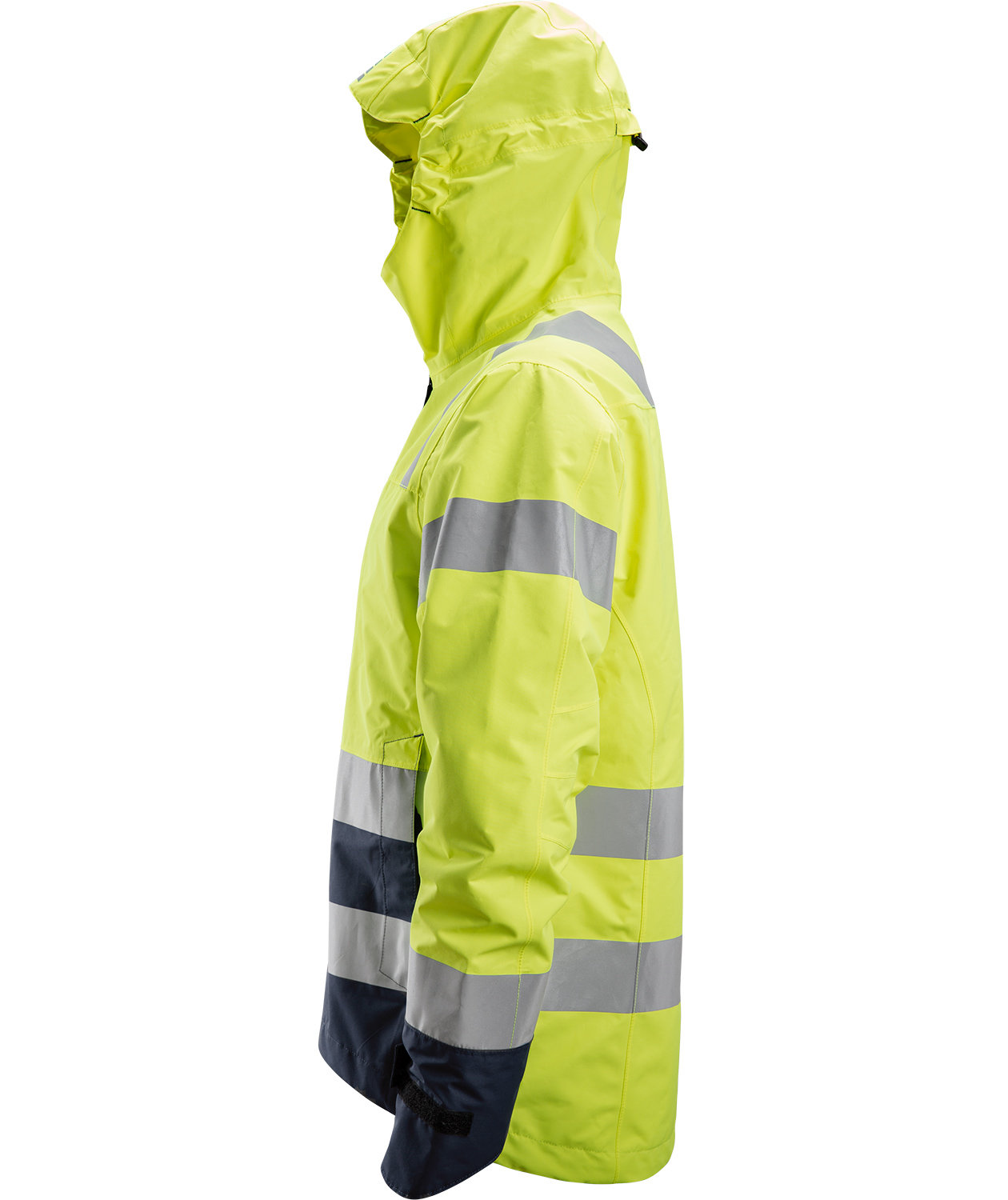 Snickers AllroundWork shell jacket 1330, Hi-vis Yellow/Marine, large image number 2